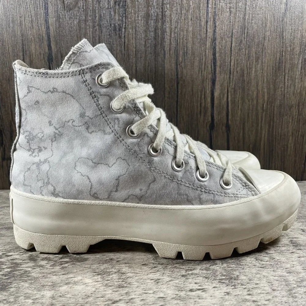 Converse CTAS Hi Women's 7 White High Top Sneakers Lugged Platform Chunky